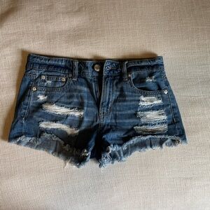 American Eagle Tom-girl Shortie Classic Jean shorts medium wash